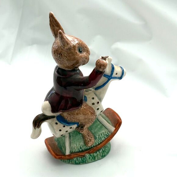 Royal Doulton Bunnykins “Tally Ho!” Figurine DB12 • Golden Jubilee 1984 - Picture 5 of 7